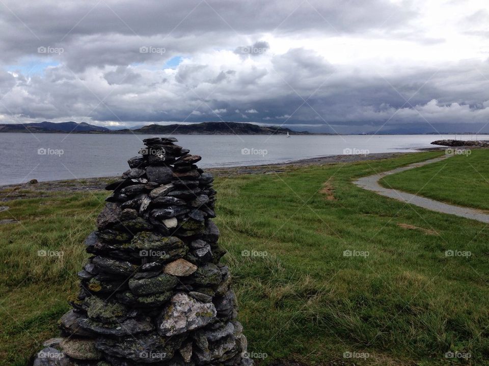 Norwegian fjord landscape