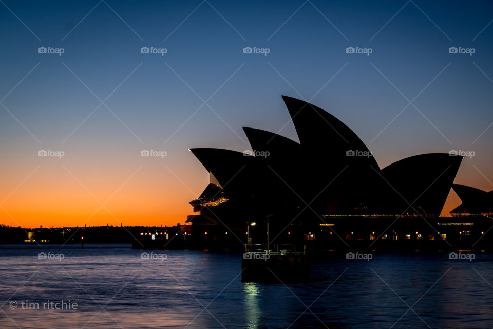 A clear and cool start to a winter’s day by Sydney Harbour