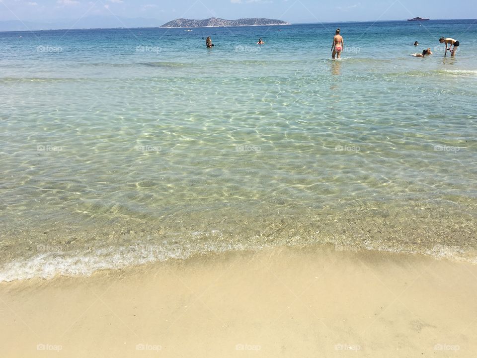 Glyfada beach in Thassos island Greece