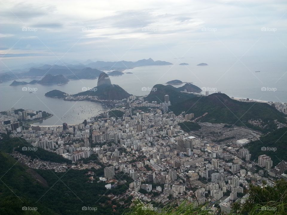 Rio De Janeiro- hilltop view of Copacabana