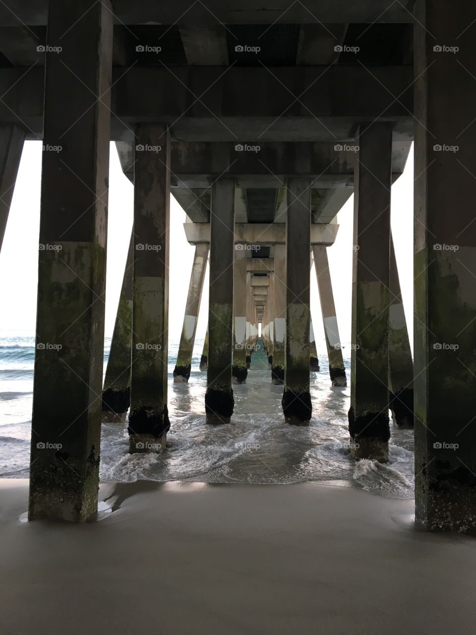 Under the pier 