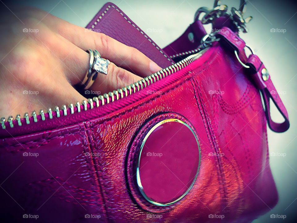 Pink purse