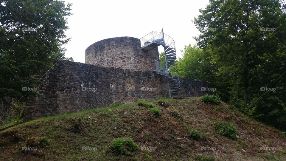 Sprengelburg. Castle ruins in Germany.