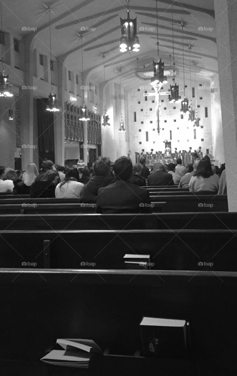Ash Wednesday. Ash Wednesday in St. Michael's Houston, TX