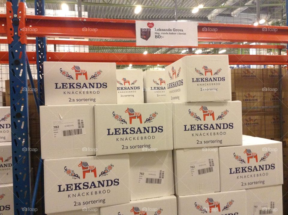 Swedish bread faktory. Leksands knäckebröd