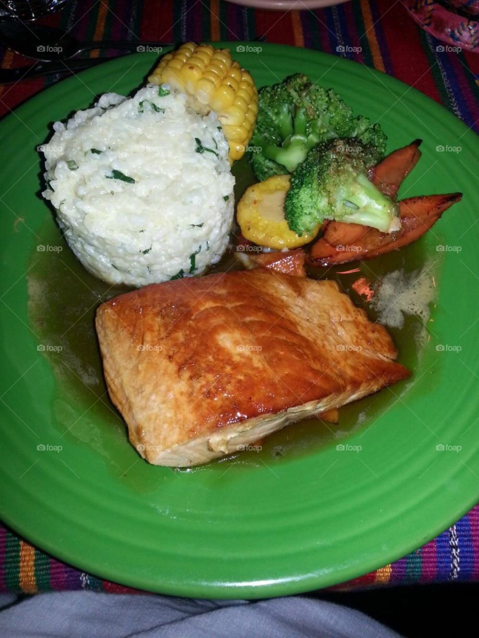 Grilled salmon 