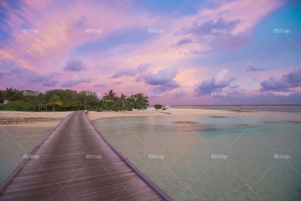 Sunset at the beach 