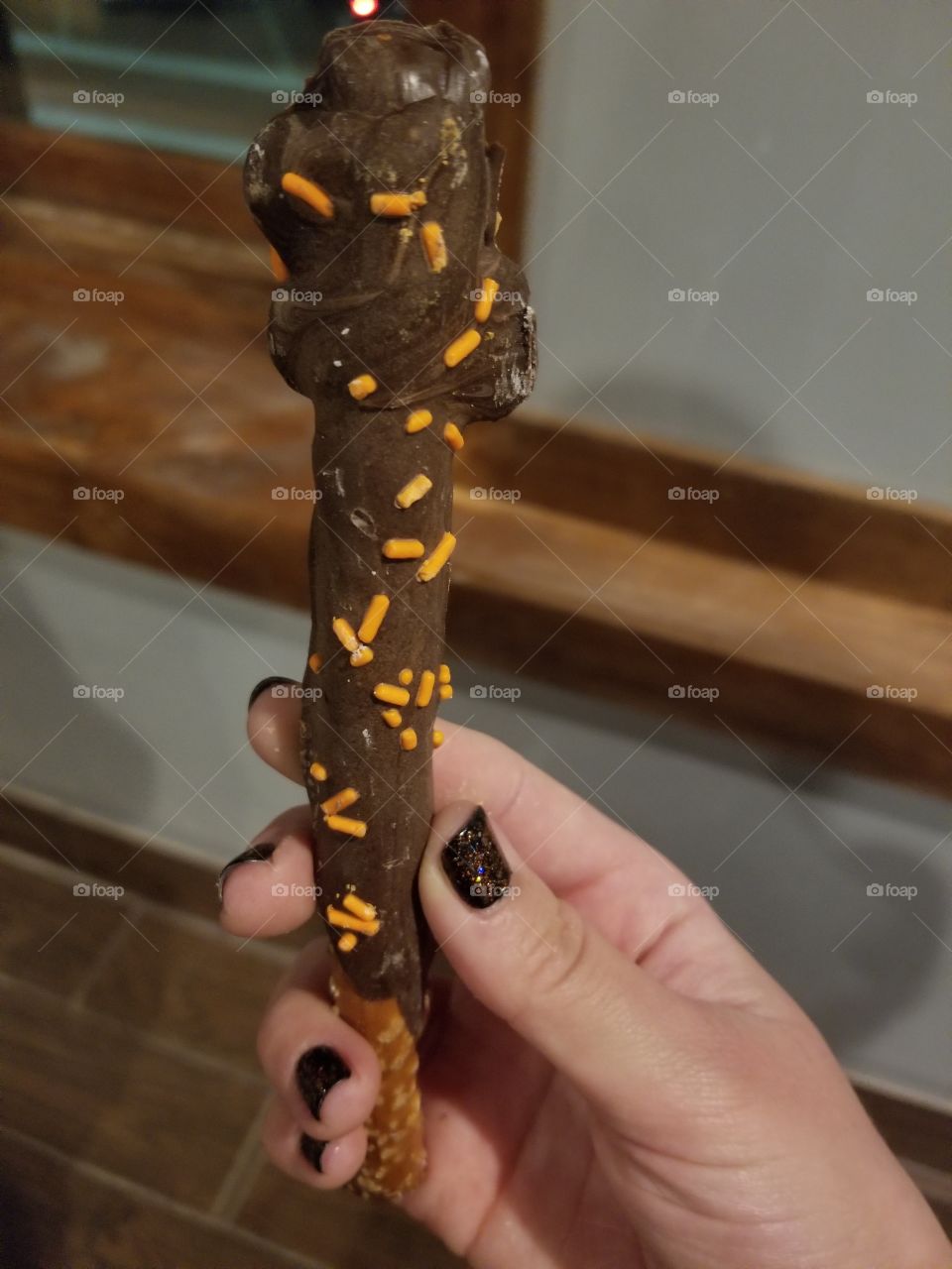 Chocolate-covered Pretzel Stick