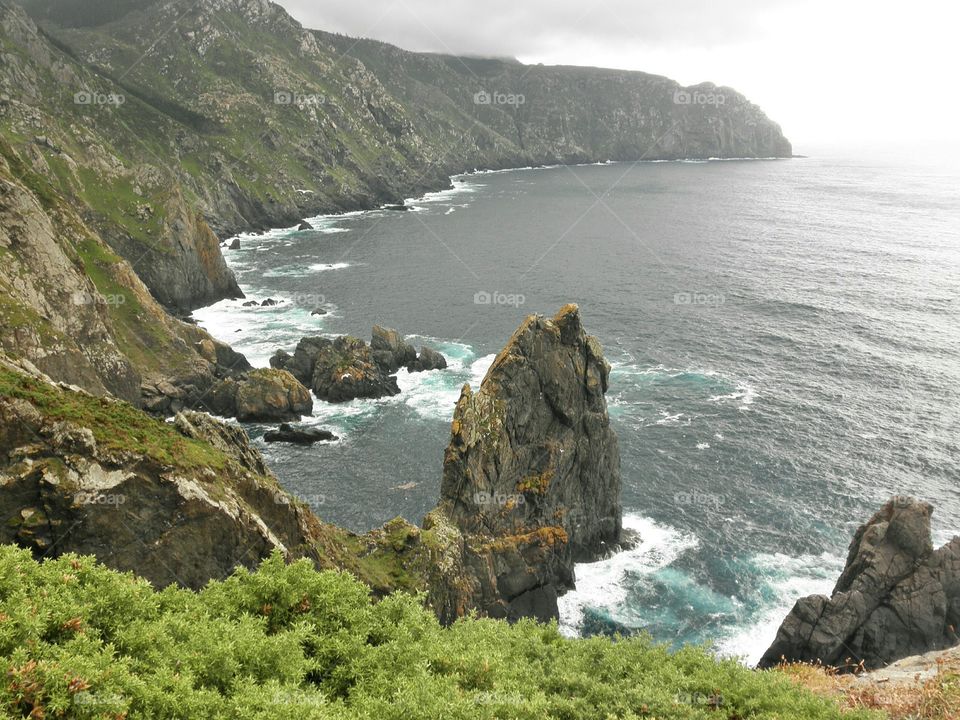 Cape Ortegal, considered to be among  the oldest rocks in the world. Galicia, Spain