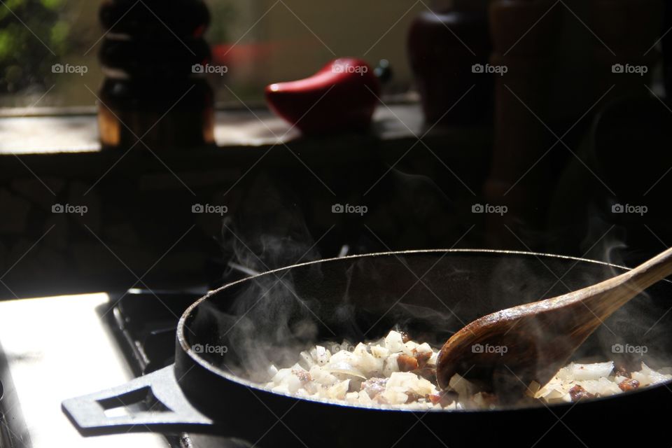 View of food in plate