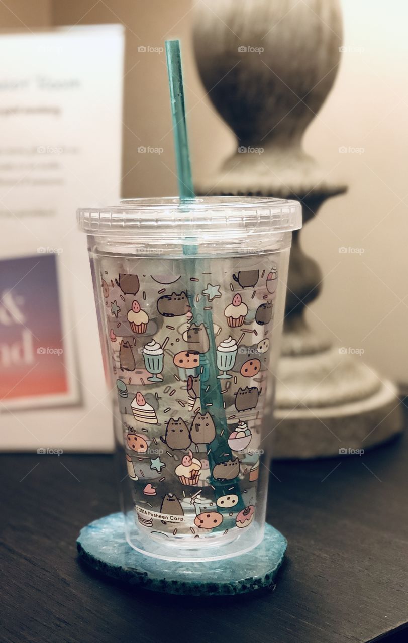 Pusheen cup for hydration!