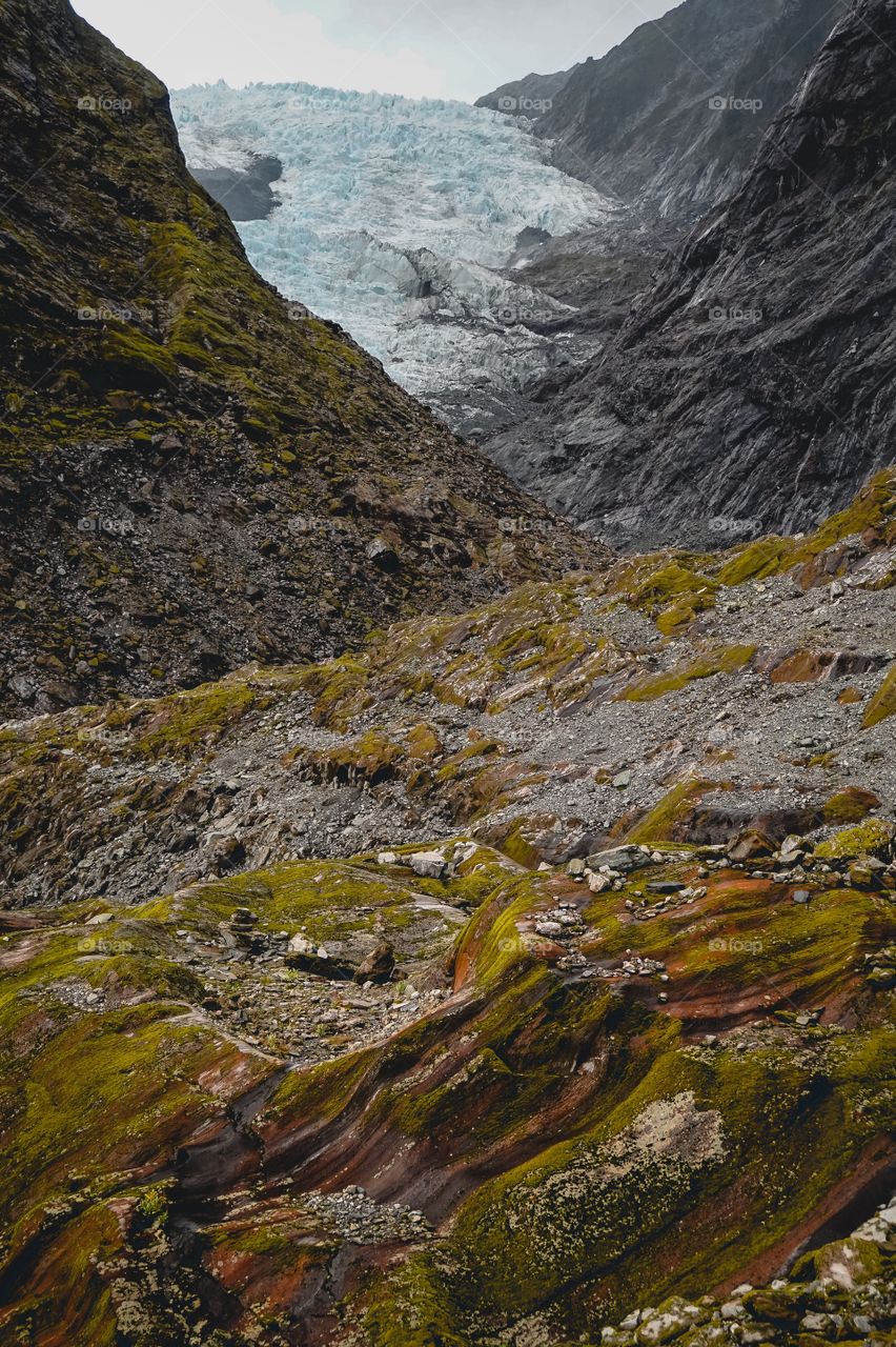 Stunning colors at Franz Josef Glacier, NZ