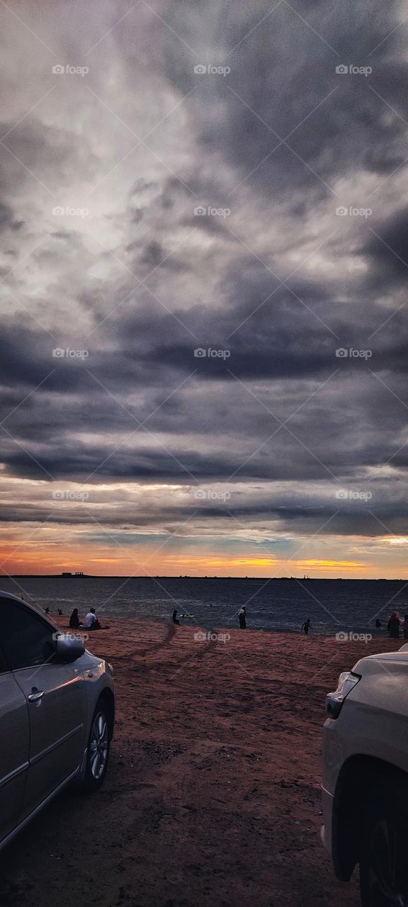 Beautiful Sunset After rain