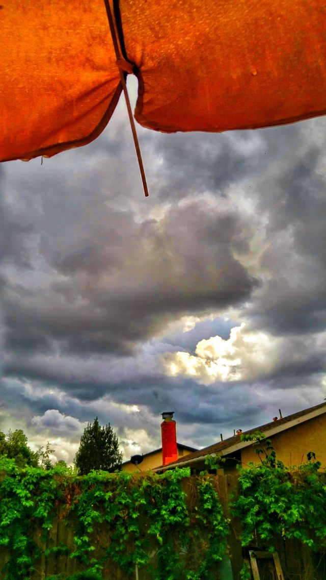 Thunder Clouds. Thunder, lightning & pouring rain.