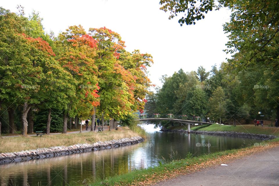 September day at the Canal in Stockholm, Sweden