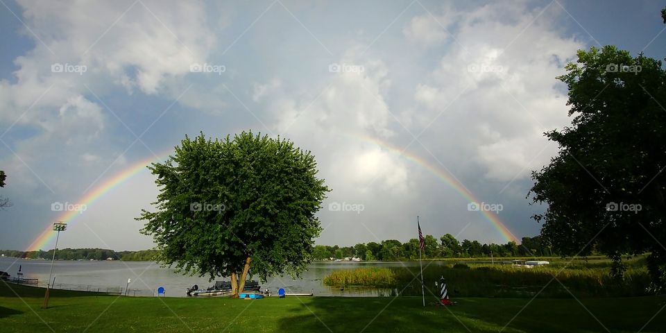 Mother Nature's Rainbow paints the sky after a storm