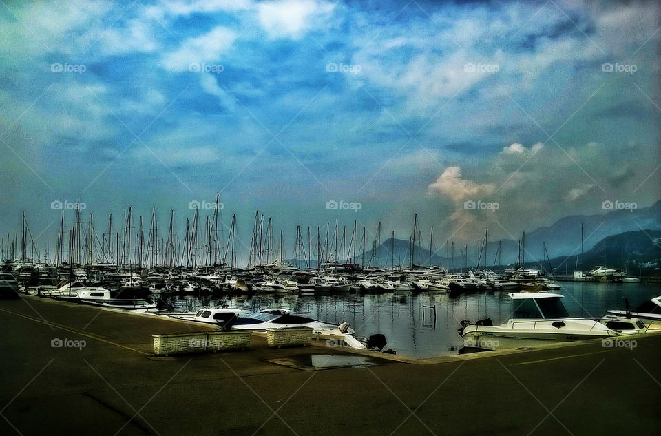 harbor bar, montenegro, europe