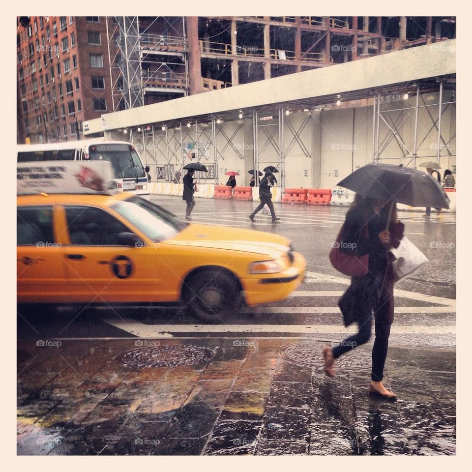NYC rainy day