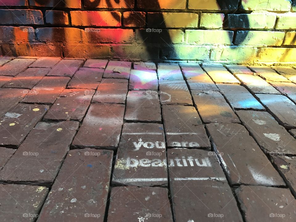 An inspiring message found in Boston’s Graffiti Alley