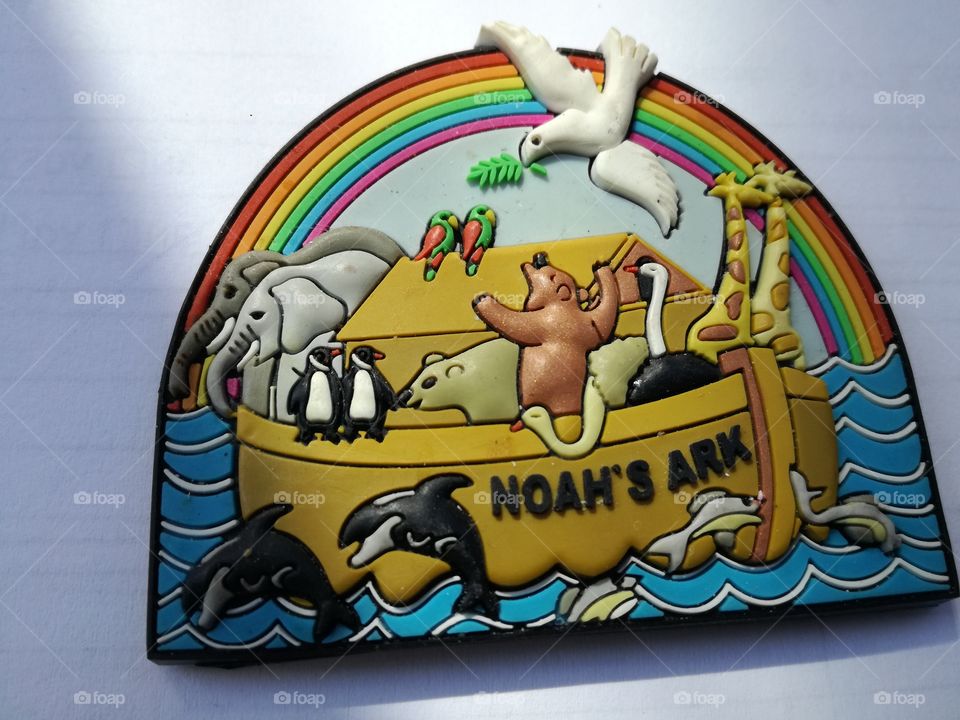 Fridge magnet Noah's ark