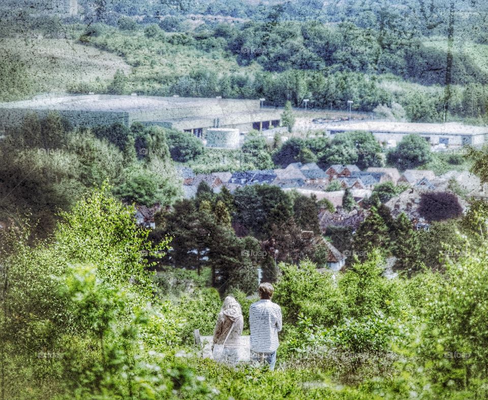 Couple. Couple looking at view