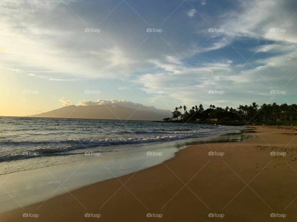 On the beach