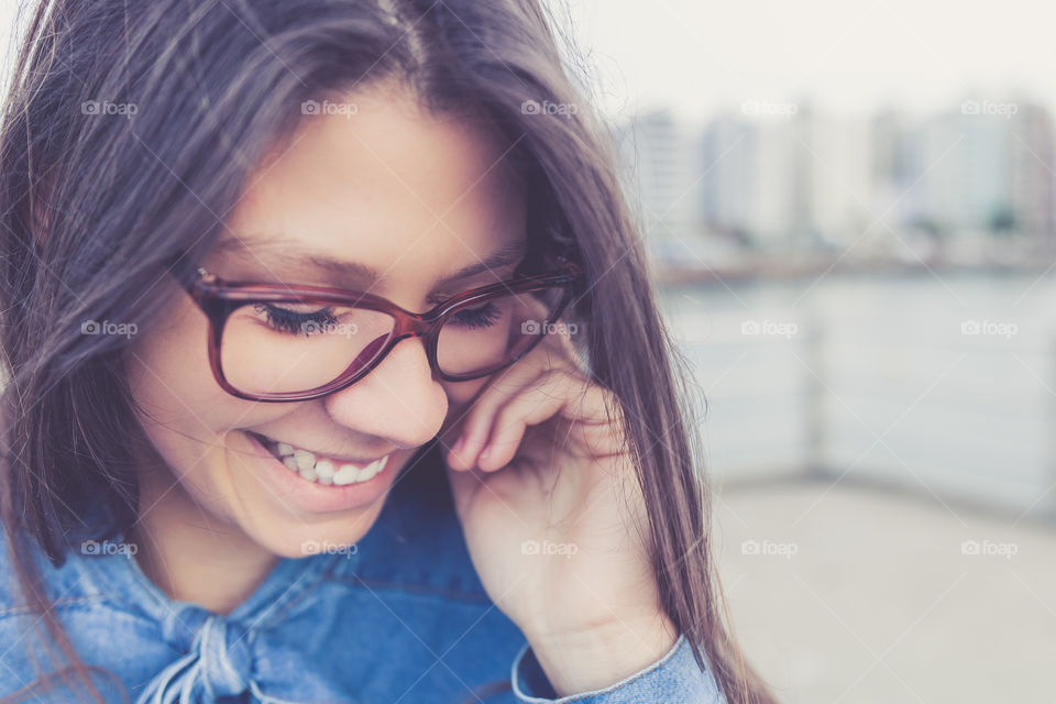 Portrait of a smiling young woman