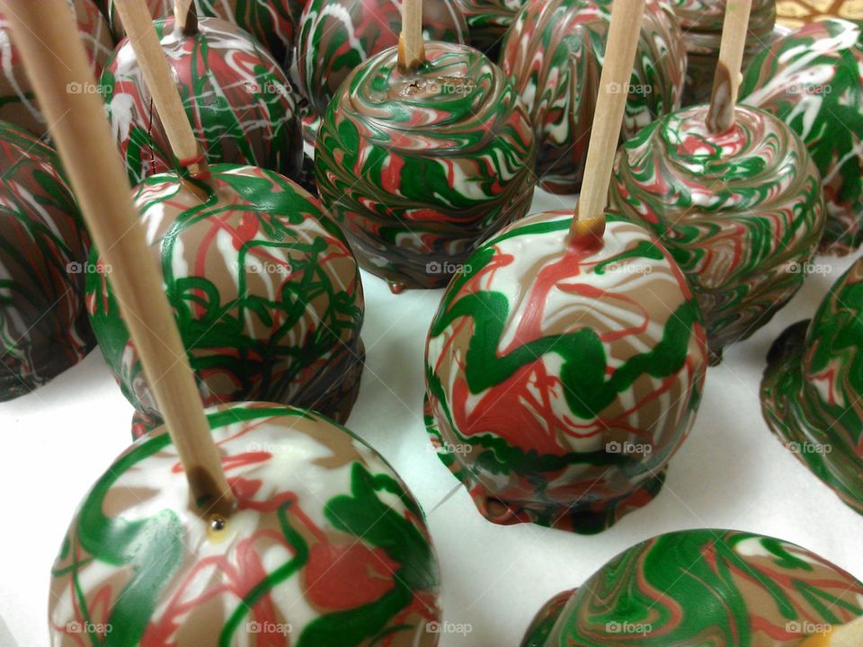 Chocolate covered apples