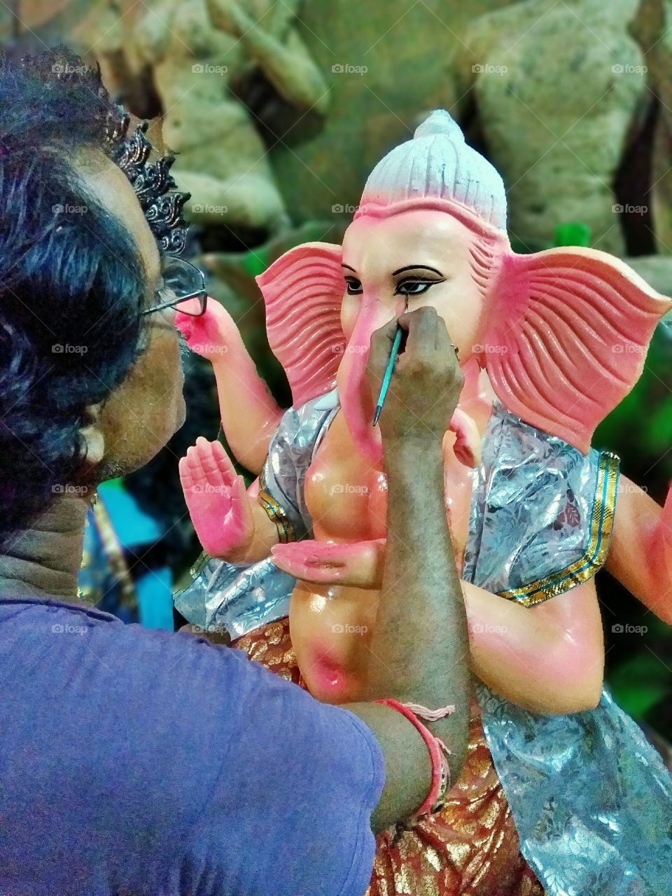 Making of Ganapati Idol