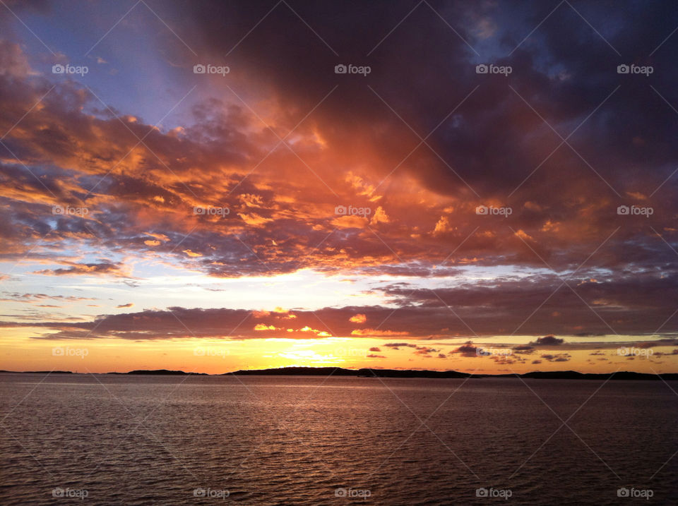 sweden sunset clouds colours by jethro