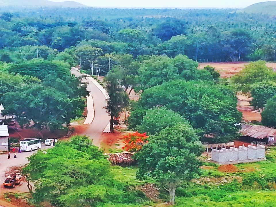 landscape. way of tourists