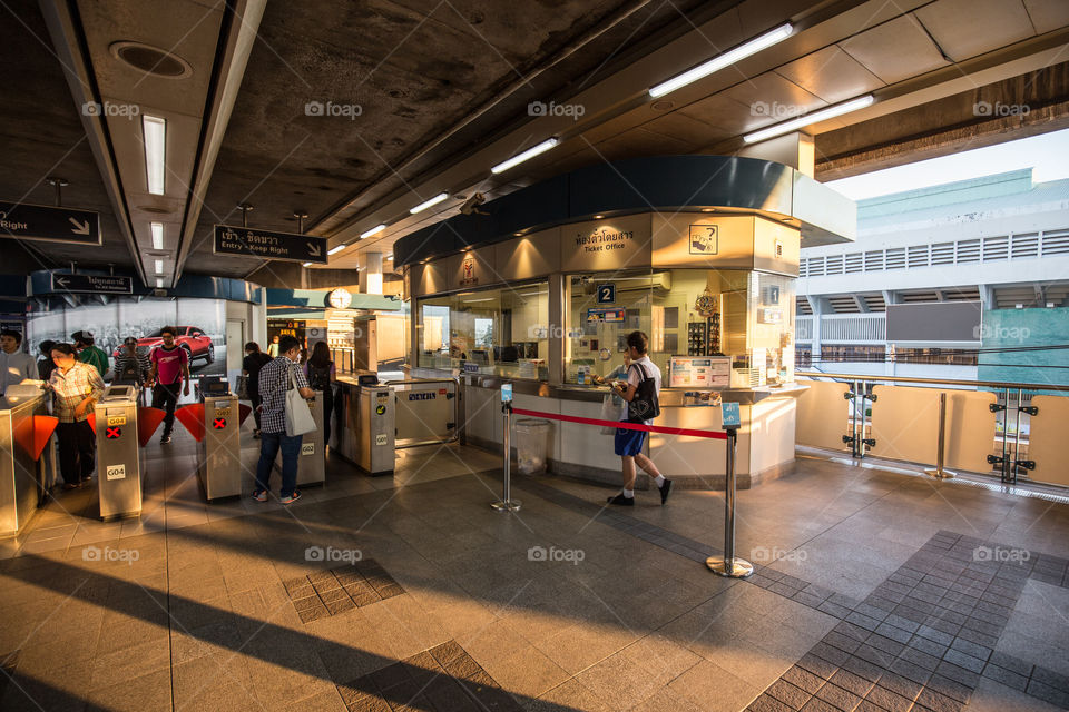 BTS public train station ticket office 