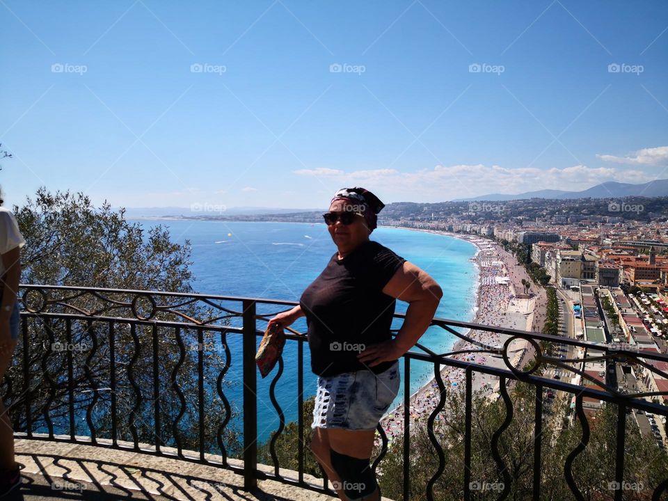 Iis de promenade des inglés, ville de Nice in France