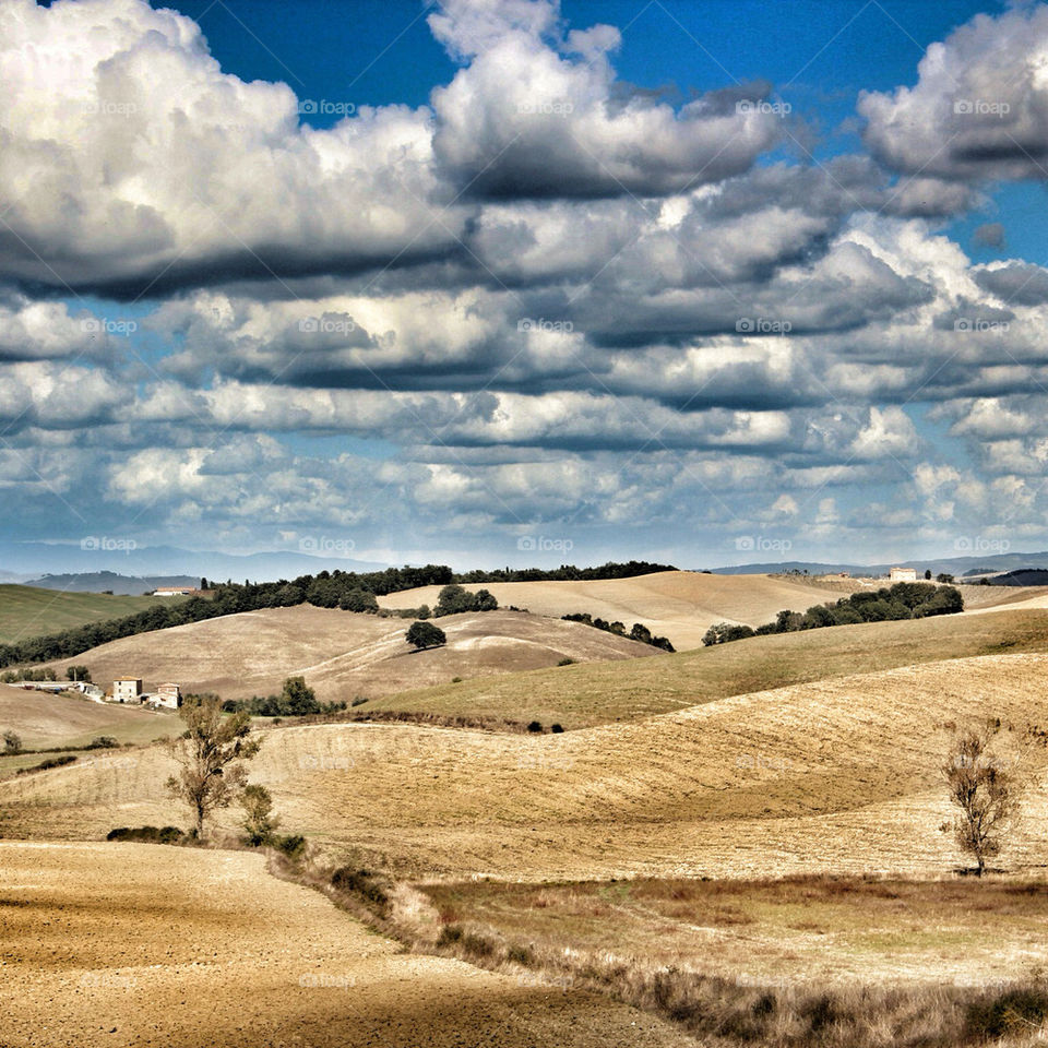 sky italy clouds hills by idanos