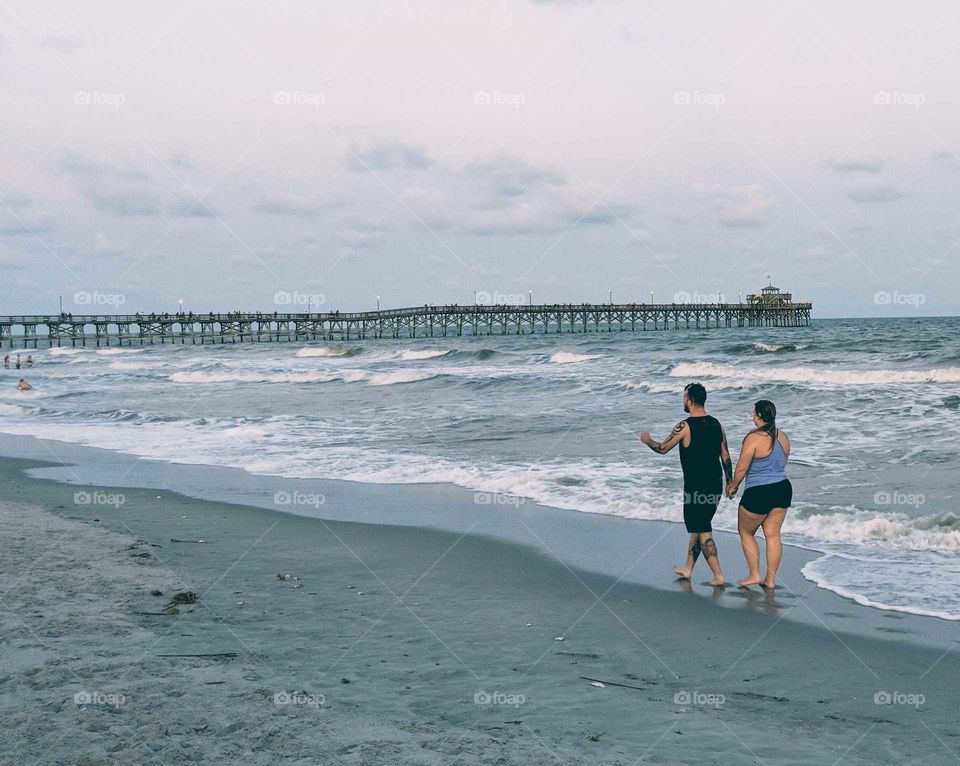 beachwalk in June summer fun