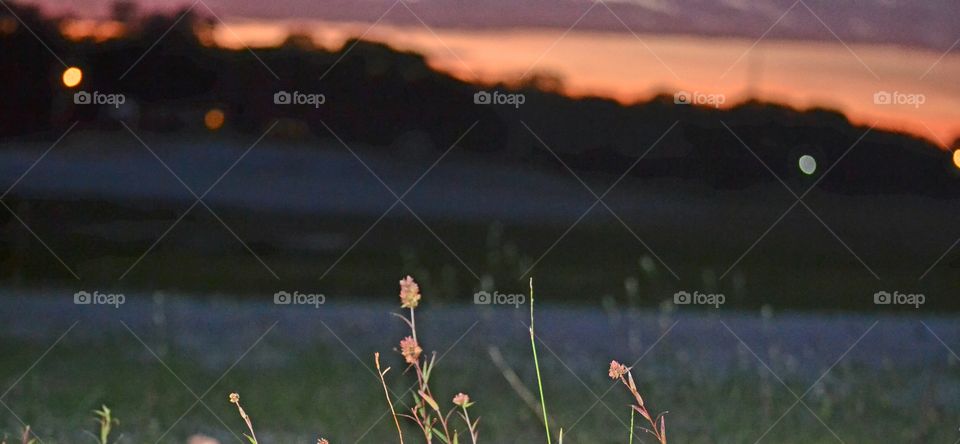 Landscape, Dawn, Outdoors, Sunset, Blur