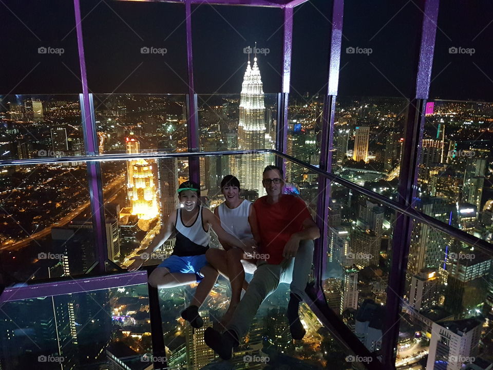 Could you do it? Glass Floor at Menara Tower Kuala Lumpur