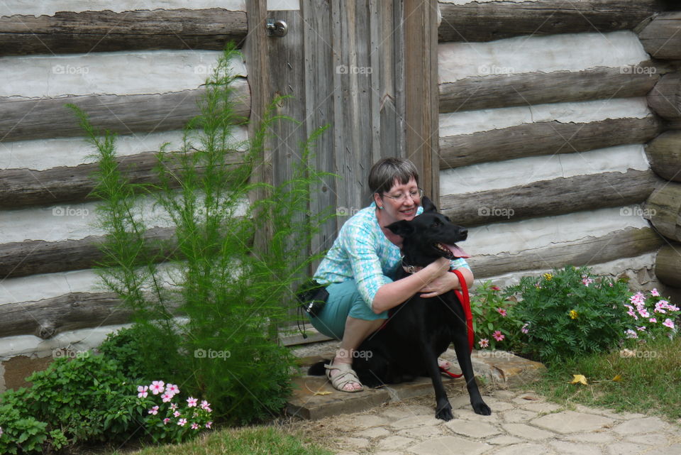 Mommy and Leesa. At the Reed's Bridge Historical Battlefield, Jacksonville, AR