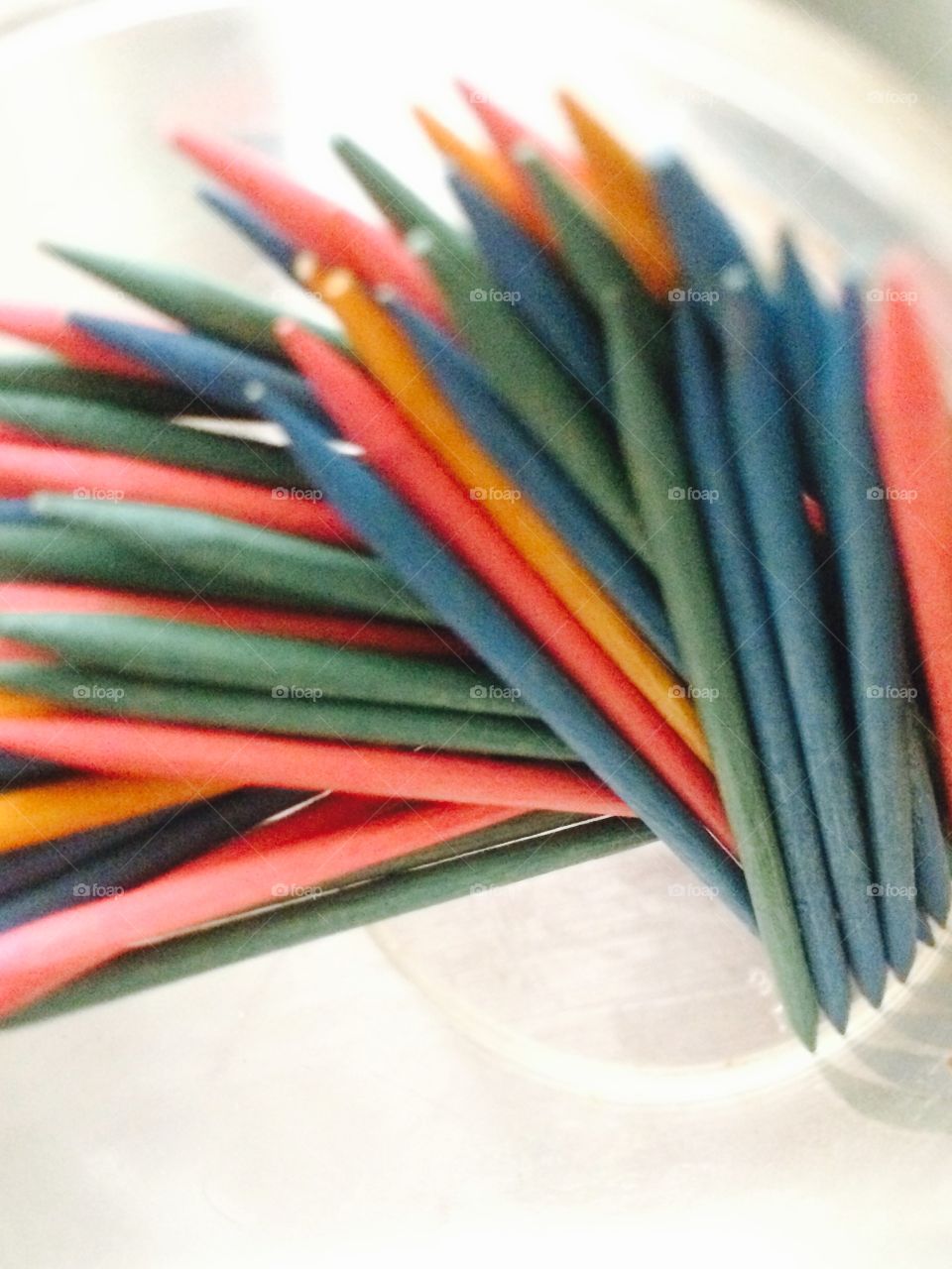 Jar of toothpicks 