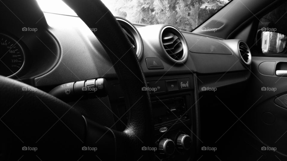 Painel de automóvel.