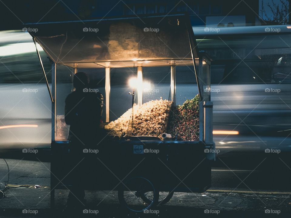 Long exposure - Popcorn at night