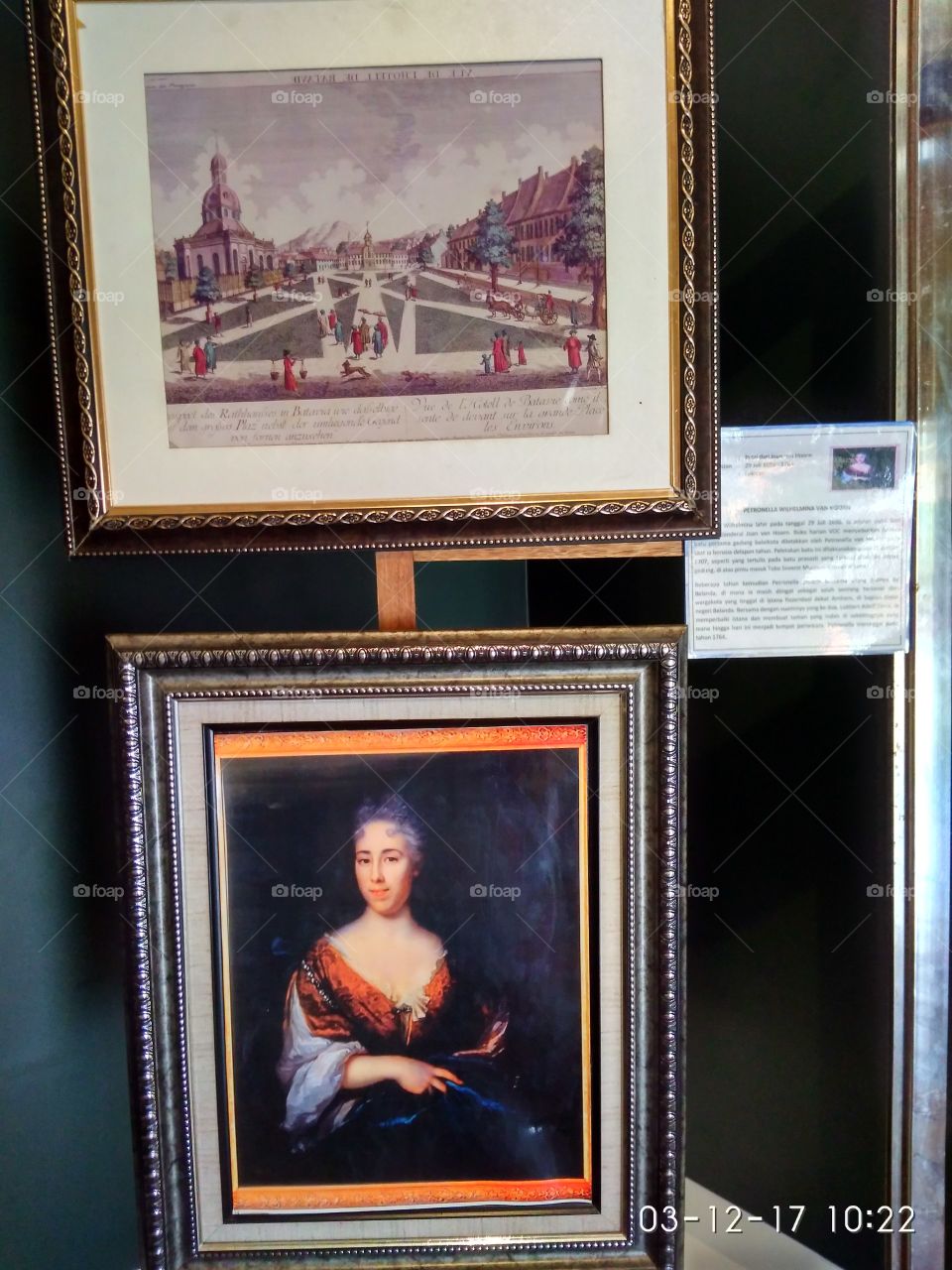 Wilhelmina Queen from Netherlands.  Museum Fatahilah  Indonesia