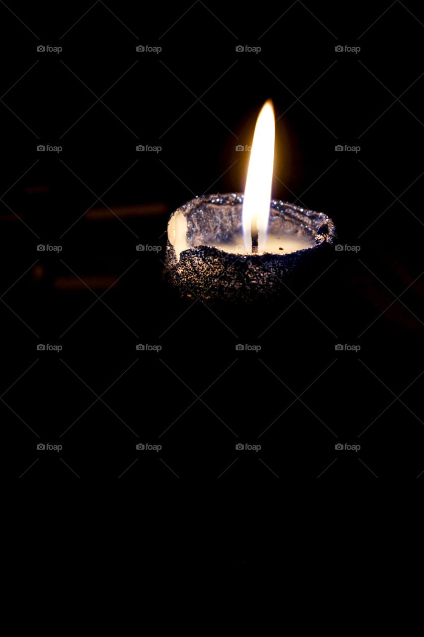 Close-up of candle