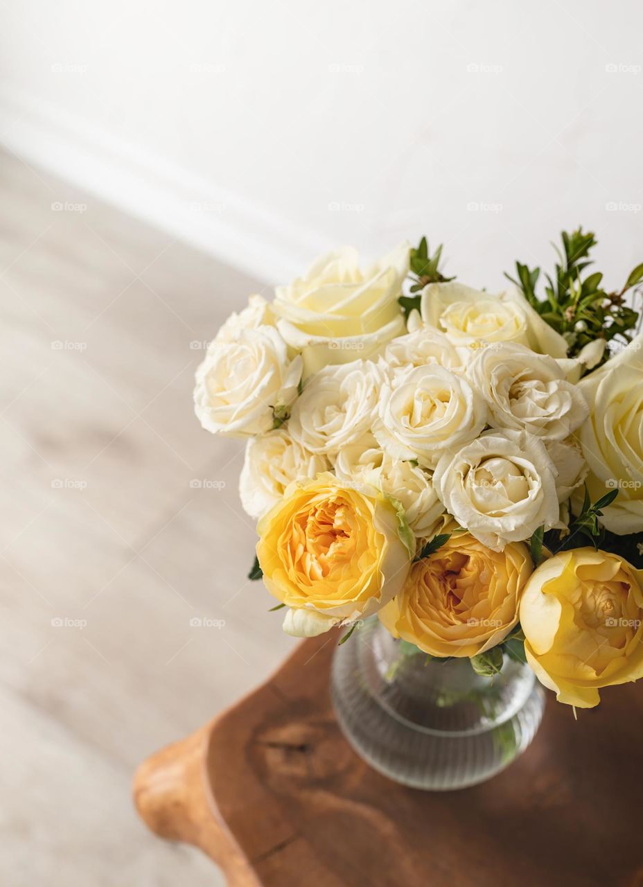 beautiful flowers in the vase