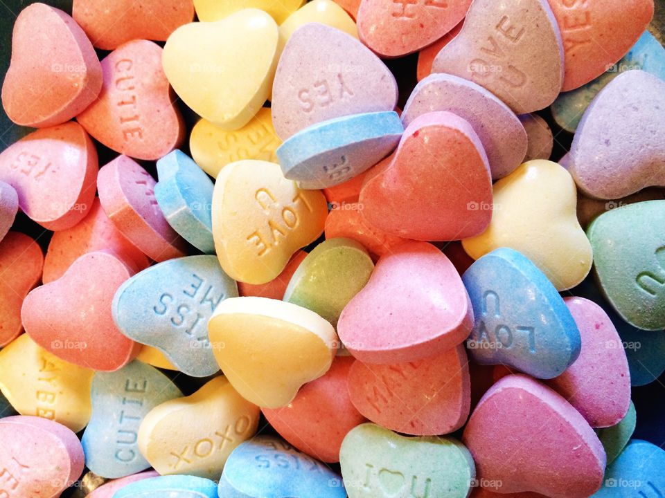 Full frame of sweet candy