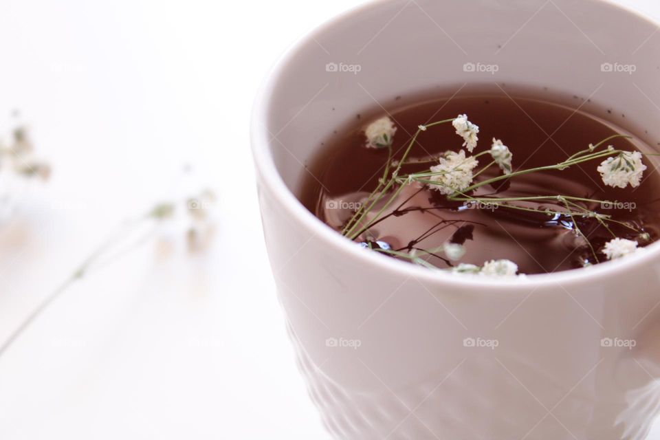 A cup of tea 🤍🌸🤍