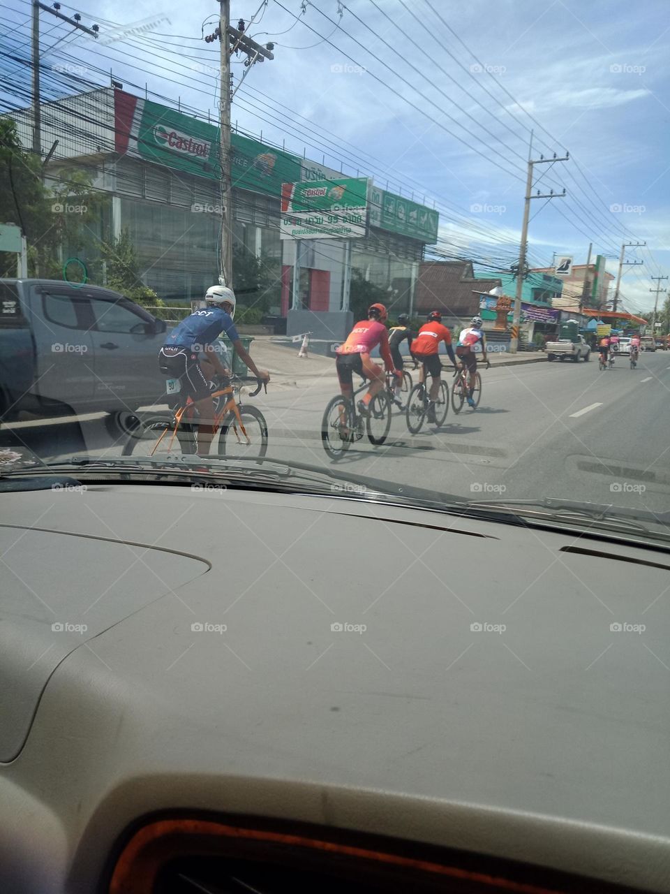 Biking on the street