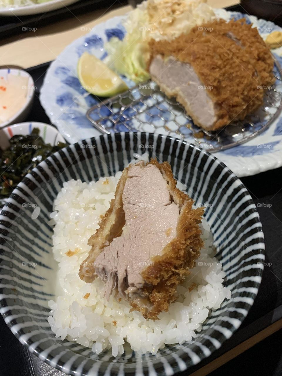 Fried pork set