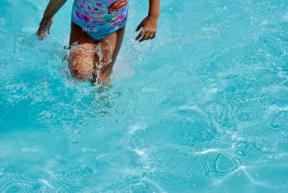 Child in the pool