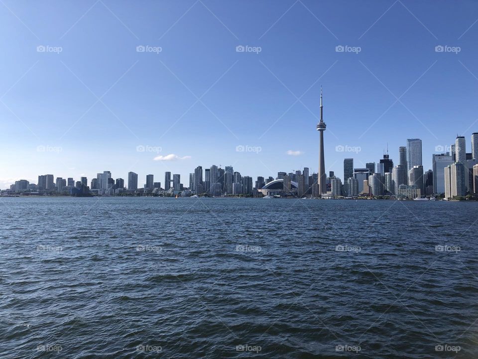 Lake Ontario and Toronto view from the water